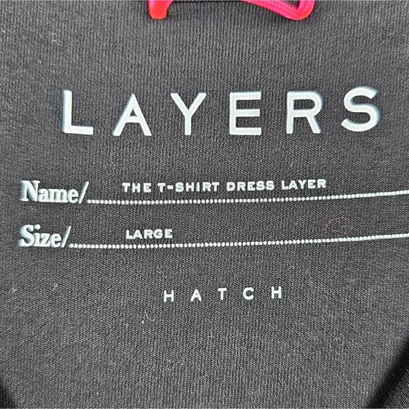 Hatch Layers The T-Shirt Dress Layer Large Minimal Pregnancy Comfort Modal Black - Picture 2 of 6